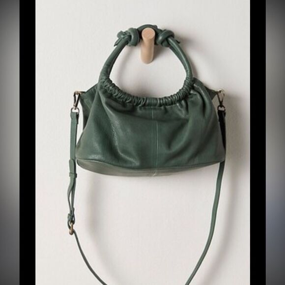 Free People Head Over Heels Leather Crossbody Bag in Green - Picture 2 of 6